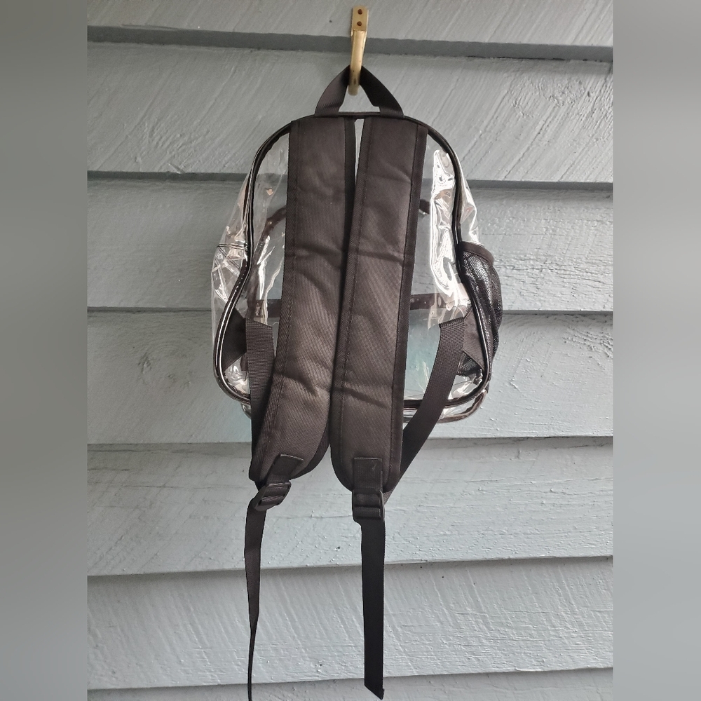 Clear Mini Backpack With Black Trim - image 3